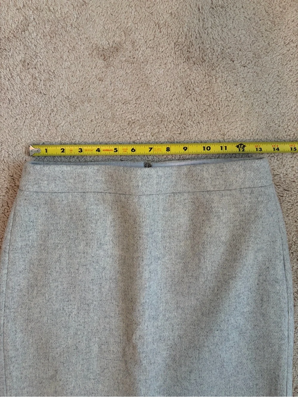 J.Crew Mercantile NWT Wool Blend Pencil Skirt Gray Professional Career Size 00